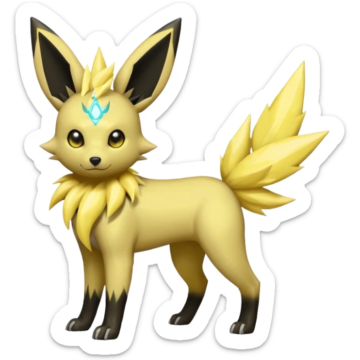 Umbreon-Electrike-Jolteon-Fakemon-hybrid -fusion- full body sticker