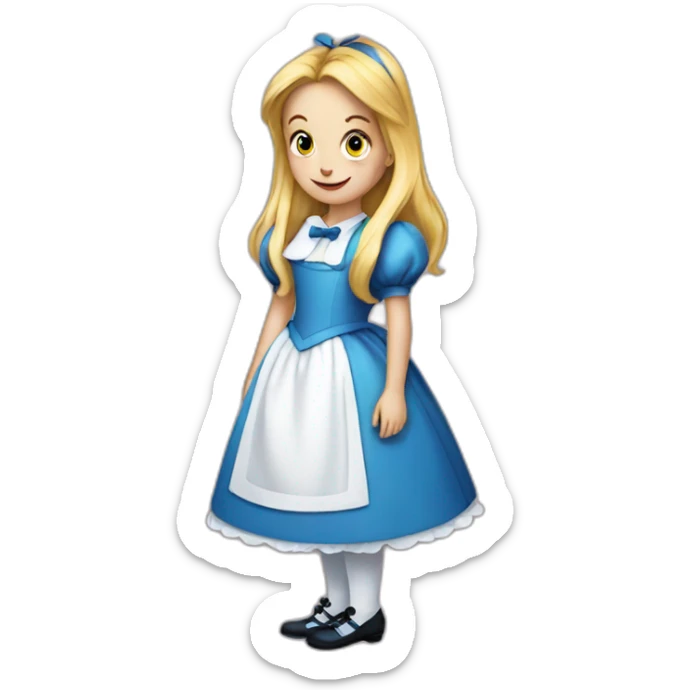 Alice in wonderland sticker