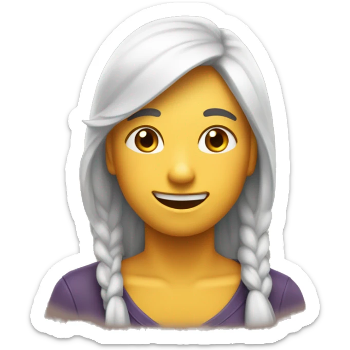 Diseña un emoji que combine la emoción de sorpresa y alegría. sticker