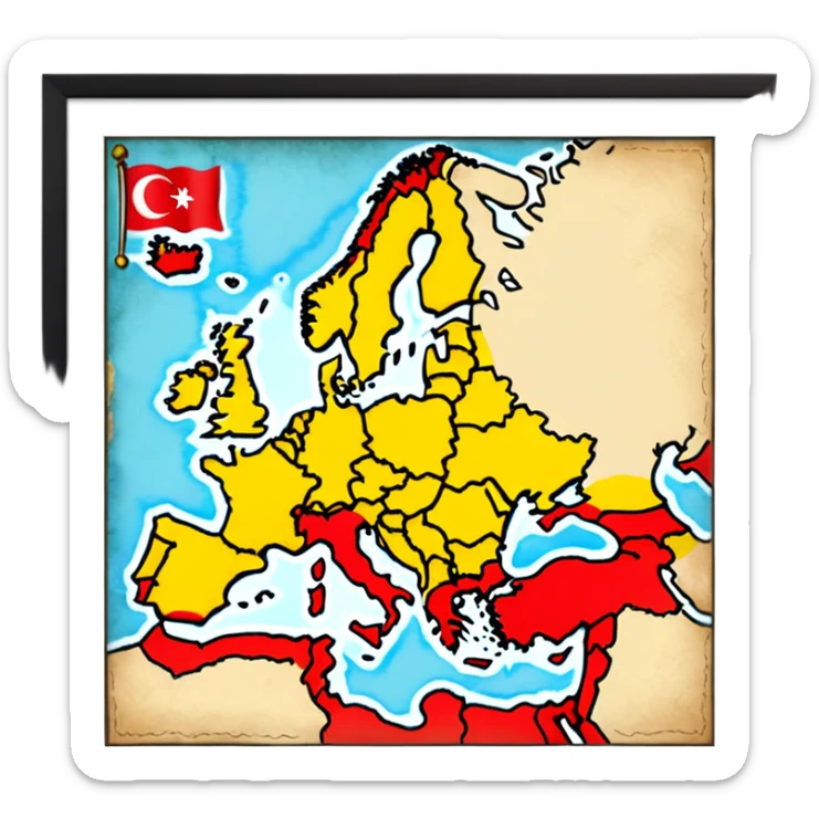 The Ottoman Empire in the year 1453The year of the Ottoman Empire 1453  sticker