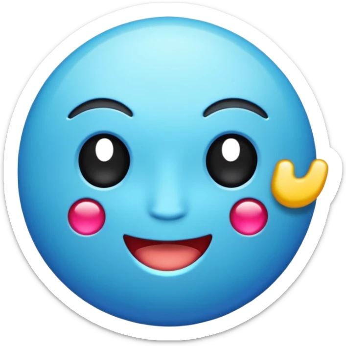 Crea un emoji de la verificación de tik tok con el bien  sticker