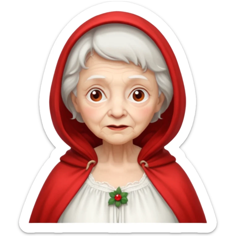 The Grandmother in the fairy tale Little Red Riding Hood sticker