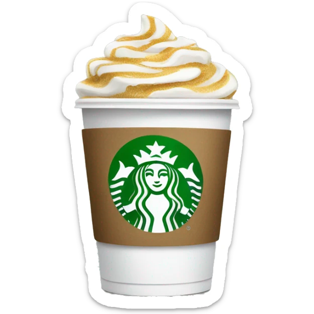 Starbucks cup sticker