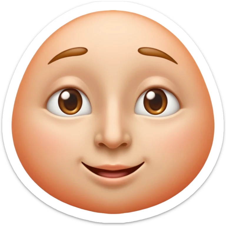 smooth glossy emoji of a human nose with soft peach skin tone, strong highlight on the tip and bridge, gentle gradient from top to bottom, realistic but clean emoji style, soft shadows inside the nostrils, minimal details, centered on a light pastel background

 sticker