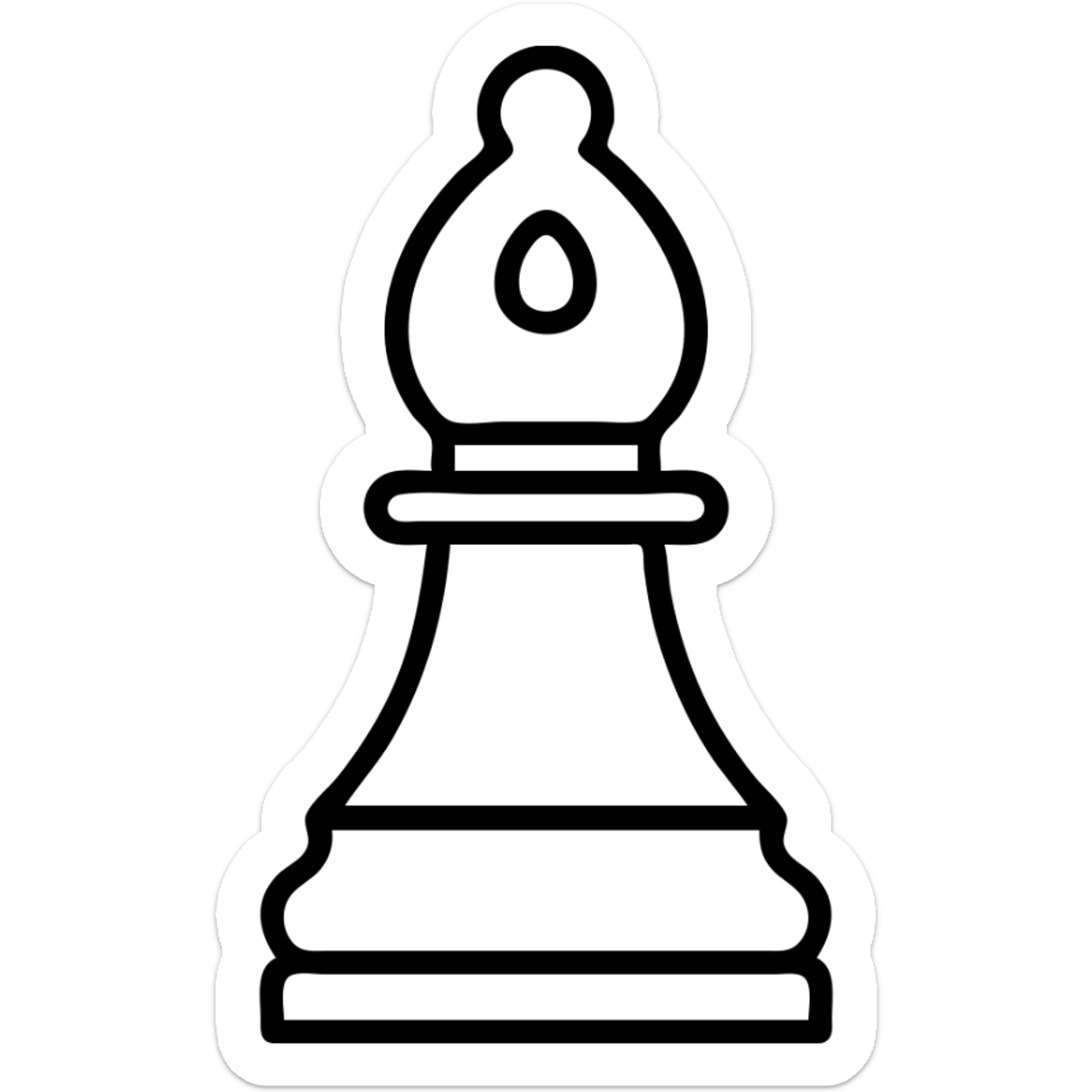 chess bishop icon sticker