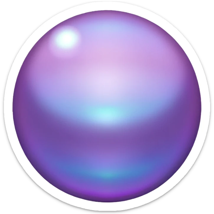 purple pearl sticker