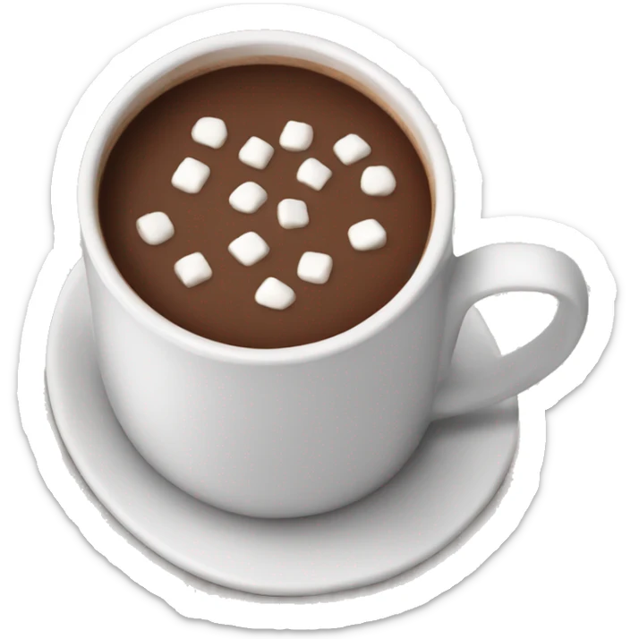 Hot chocolate sticker