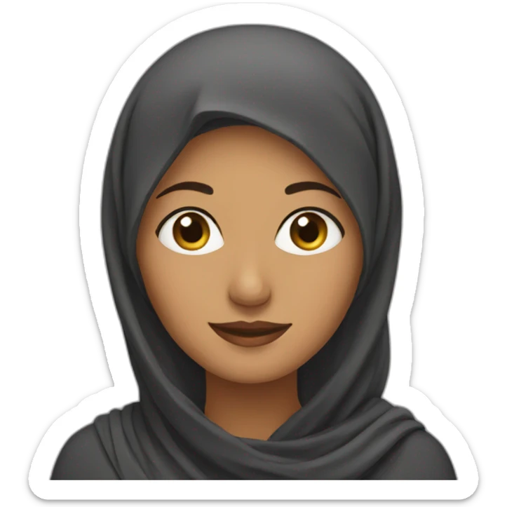 muslim woman sticker