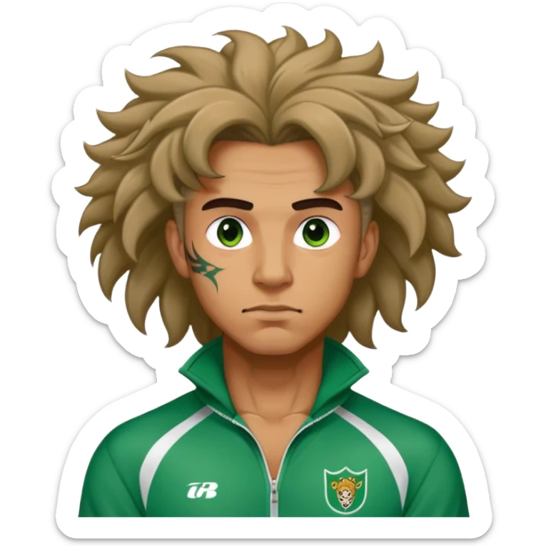 Jang Deok-su , Age: Late 40s
Appearance: A fierce man with tattoos, A large hair, have a tattoo on his neck.
Outfit: Green player tracksuit sticker