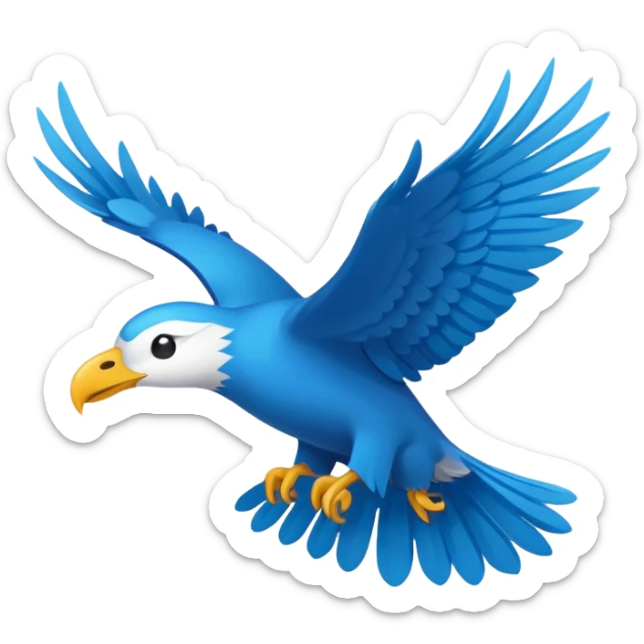 DOĞU TÜRKİSTAN BAYRAĞI (İNSANSIZ) AY VE YILDIZ MAVİ BAYRAK sticker