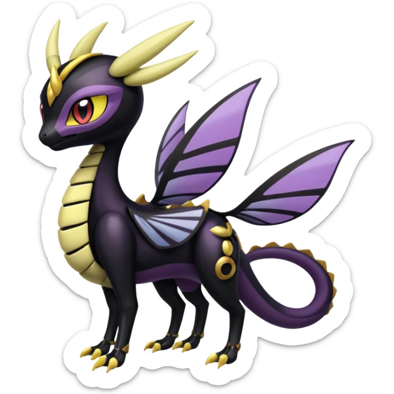 Meloetta-Giratina-Noibat-Pokémon-Fakémon-fusion-hybrid-creature sticker