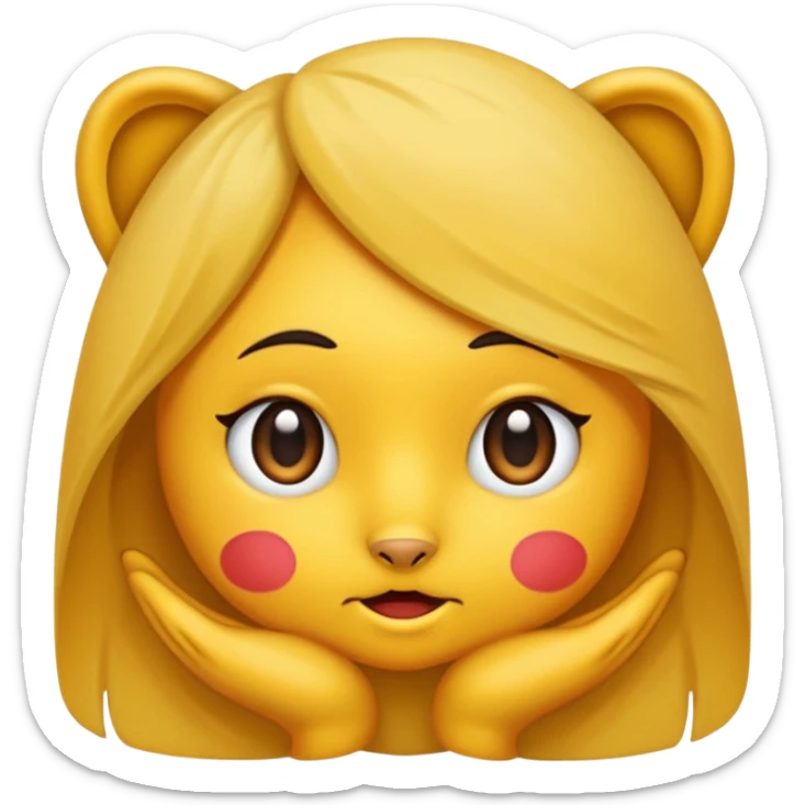 Woman pissing naked on the floor legs wide open showing her vagina and piss coming from it  sticker