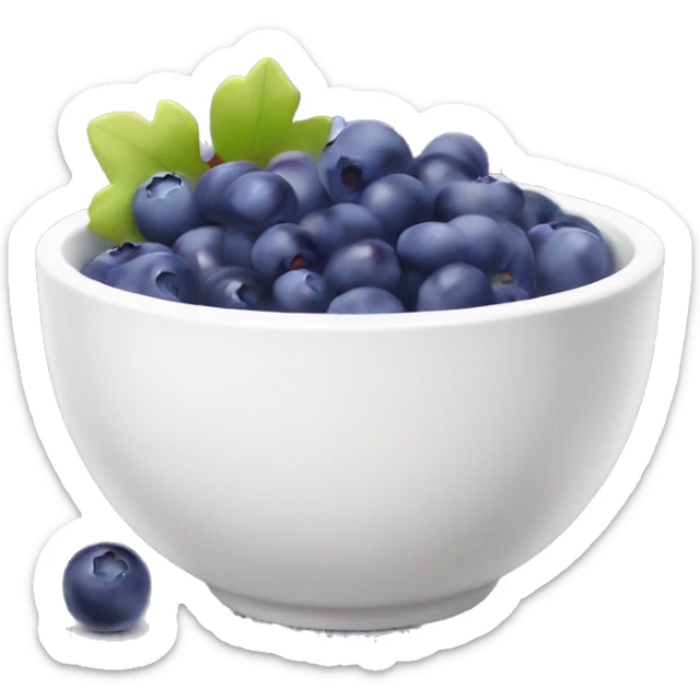 yoghurt bowl with grapes and blueberries sticker