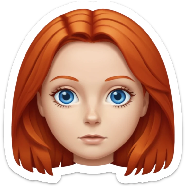 Ginger Spice with blue eyes sticker