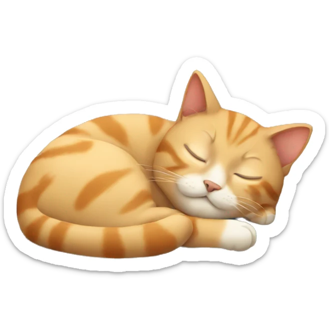 Cat sleeping  sticker