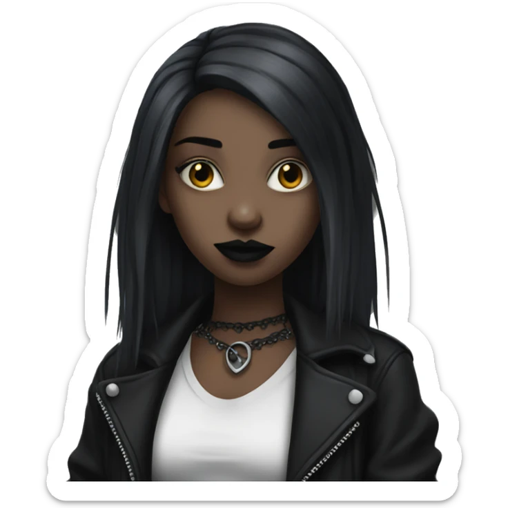 goth girl  sticker