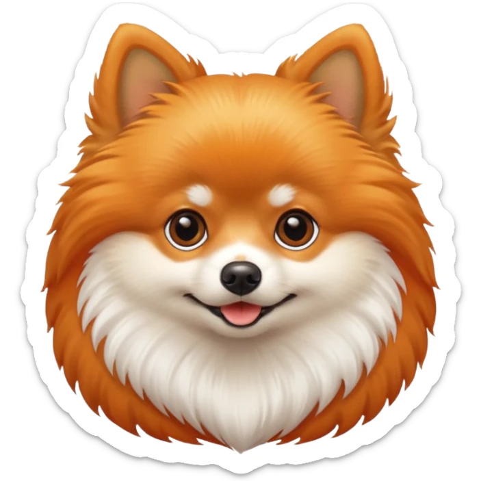 Pasear un pomerania sticker