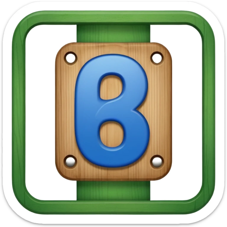 A sign that say 67 but I want the 67 blue and the outside green sticker