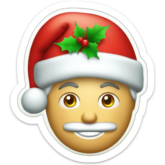 un adorno navideño rojo y verde con la palabra Dalia en el medio sticker