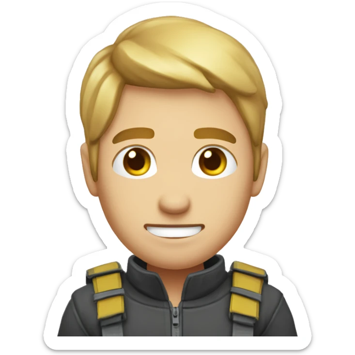 persona con expresion de saber la respuesta levantando el dedo indice hacia arriba sticker