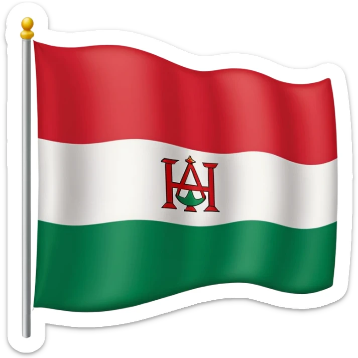 Un emoji de la bandera de la comunidad autónoma de Andalucia del este estilo 🇪🇸 sticker