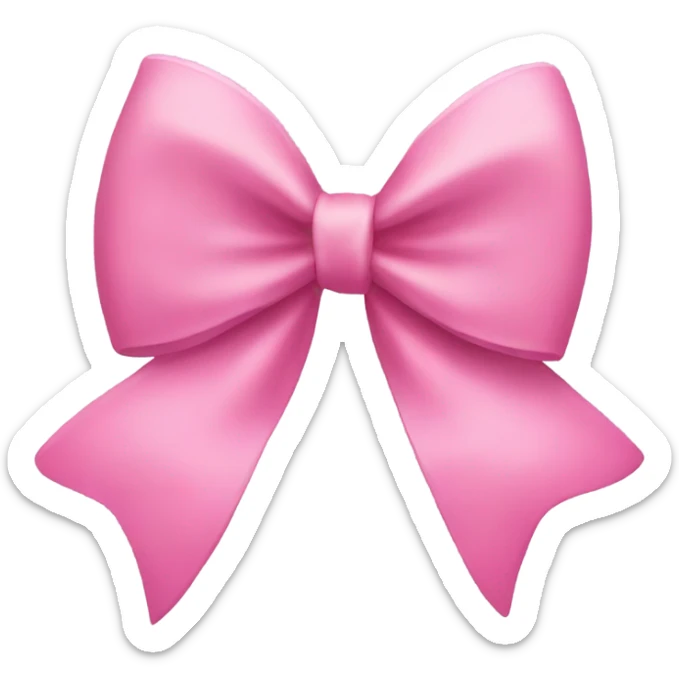 Pink bow  sticker