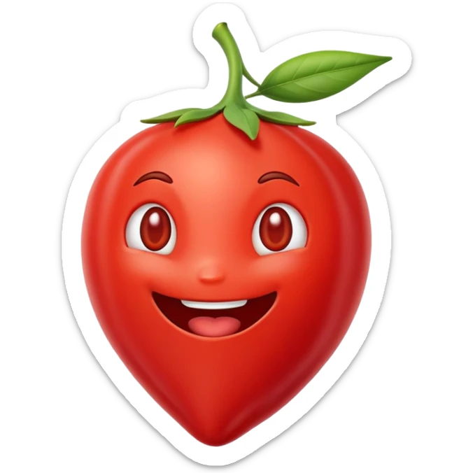 can you create a gojiberry emoji mascotte ? our saas is called gojiberry.ai and we're looking for a  playfull gojiberry sticker
