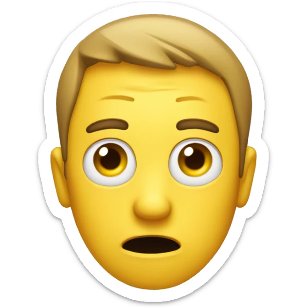 no_care (face (normal yellow emoji face) with eyes bored and tonge out) sticker