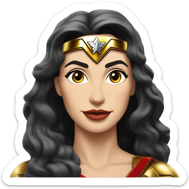  Wonder woman’s feminine features offroad capable long-travel suspension 4x4 racing no.86 hypercar  sticker