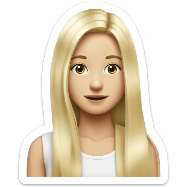 Garçon blanc cheveux blond avec fille blanche cheveux long blond lisse Garçon blanc cheveux blond lisse couple avec fille blanche cheveux long lisse blond  sticker