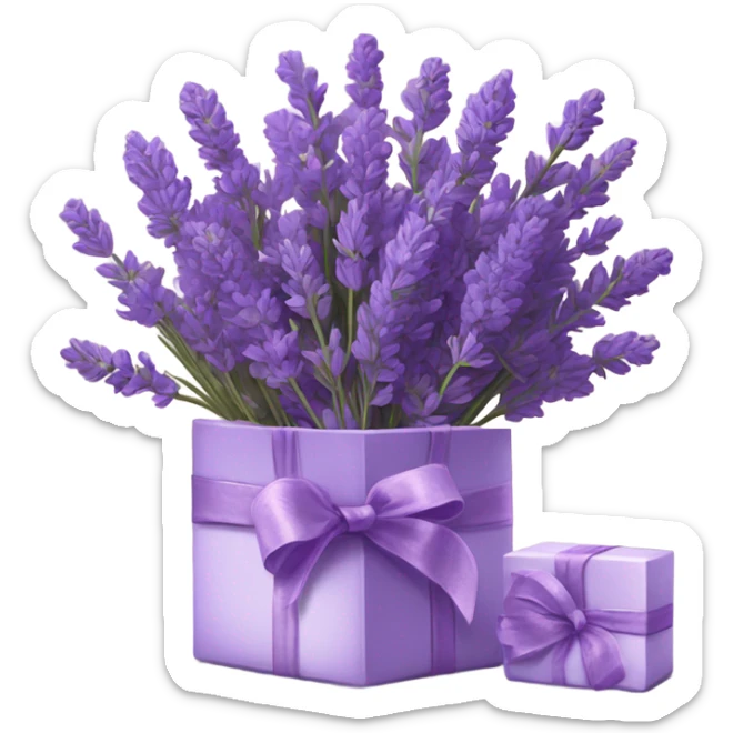 lavender with gift sticker