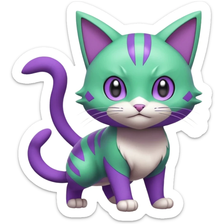 Meowscarada-Pokémon (full body) sticker