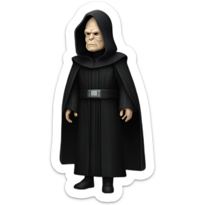 Emperor Shiev Palpatine (black hood, robe) Star Wars The return of the jedi sticker