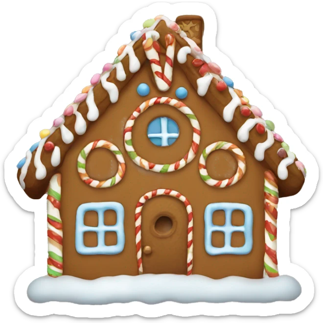 gingerbread house sticker