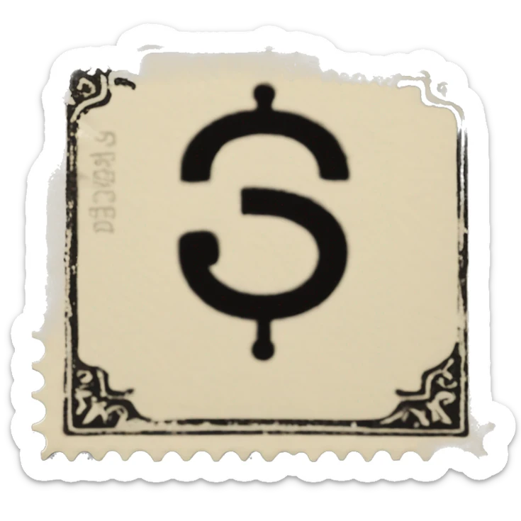 A singular Stamp is a small piece of paper or adhesive material used as evidence of payment for postage, often decorative sticker