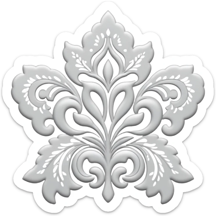white lace sticker