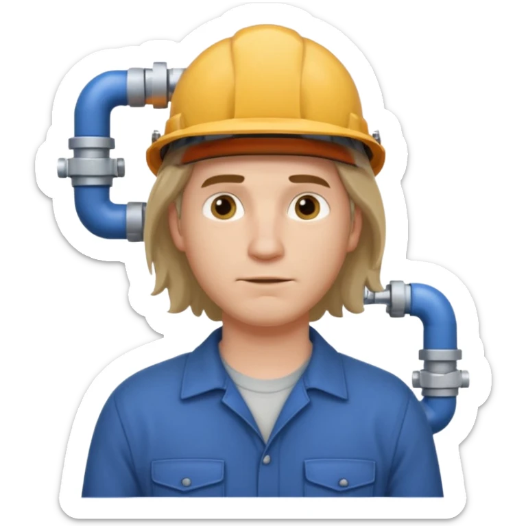 customer. 1 person only white male with shoulder normal person cloths. adult. pipeline technician change the expression and the shape of the face change the color of eyes. dont put background sticker