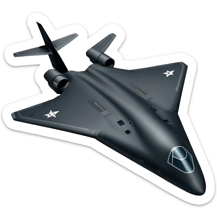 Military Bomber - B-2 Spirit - Northrop Grumman (Model Year: 2021) (Iconic colour: Stealth black) sticker