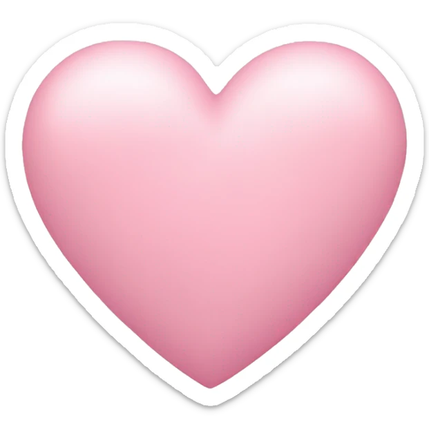 Pastel pink heart sticker