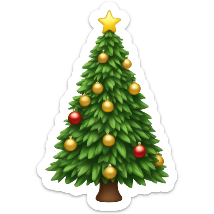 christmas tree sticker