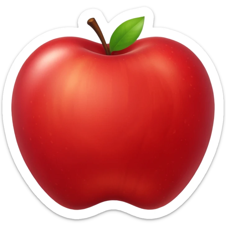 the concept of 'couple days' represented as an apple emoji style icon sticker