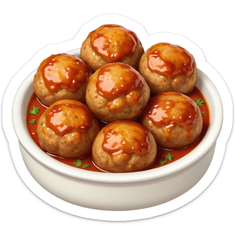 Polpette di tacchino al forno sticker
