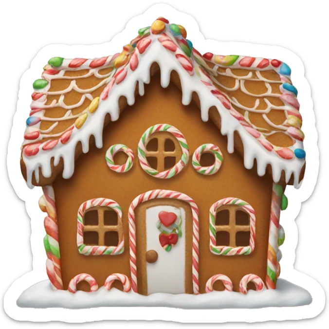 gingerbread house sticker