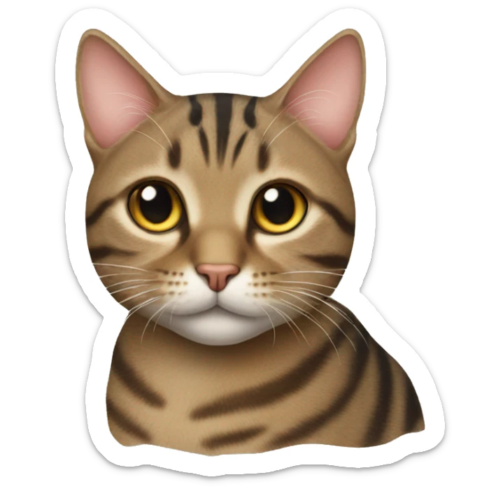tabby cat sticker
