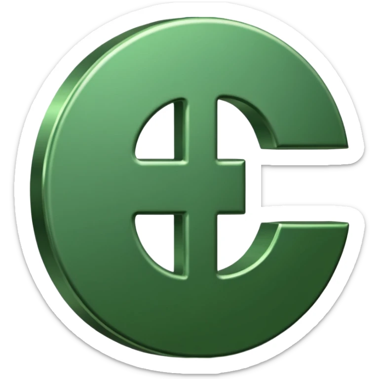Cashapp emoji, a green dollar symbol with white background, no faces, like the app called cashapp sticker