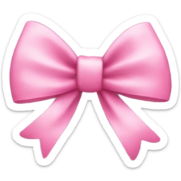 cute pink bow sticker