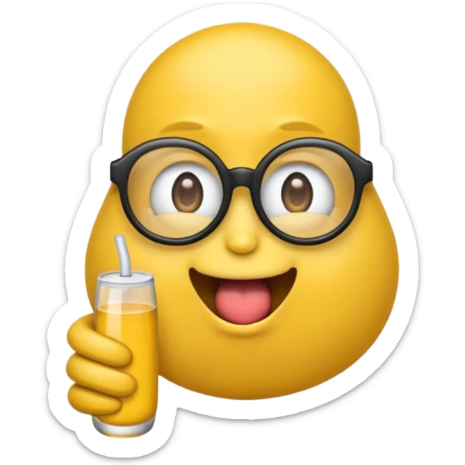 Fassa um emoji simples aquele da carinha amarelo de óculos escuro dando uma língua bem ofensiva e mostrando o dedo do meio da mesma forma.o óculos tem que ser escuro total. Faça com emoji simples aquele da carinha amarelo  sticker