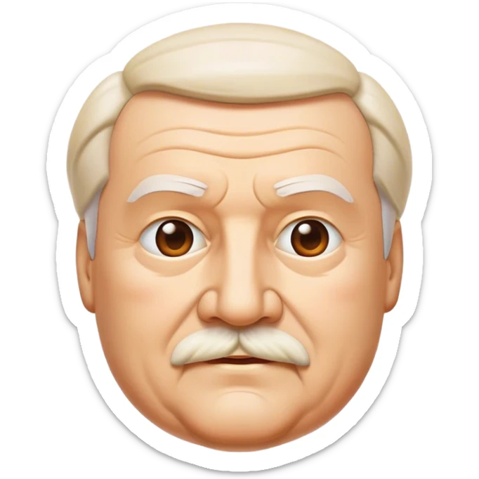 Cinematic Realistic Lech Wa≈Çƒôsa Pop Culture Emoji, depicted with a resolute, charismatic portrayal of the iconic leader rendered with lifelike detail and inspiring, dynamic lighting. sticker
