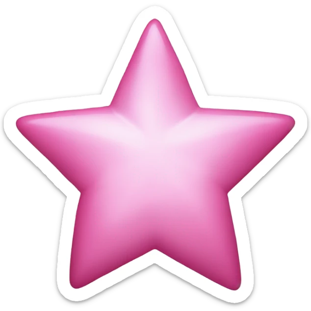 pink star sticker