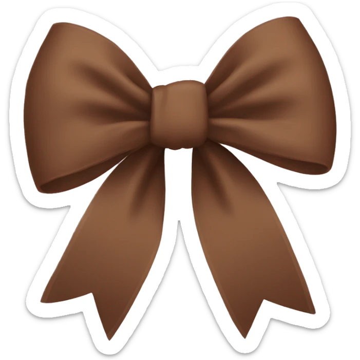 Brown bow  sticker